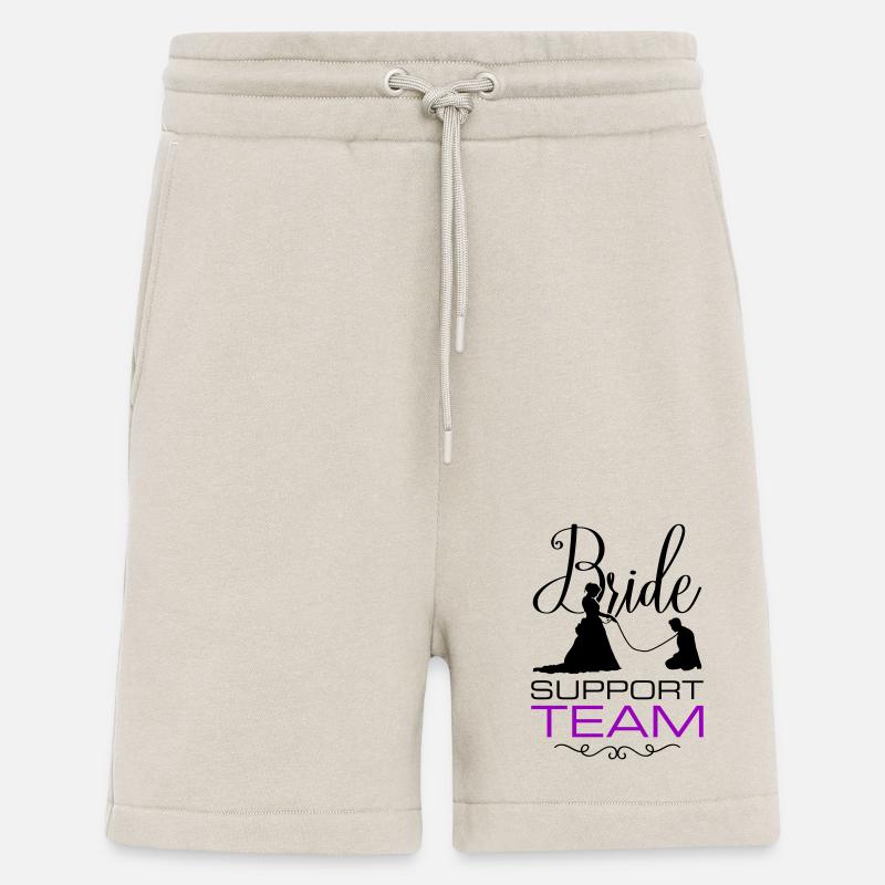 Braut Support Team Hochzeit - Shorts - made by SPREAD - WARM CLAY
