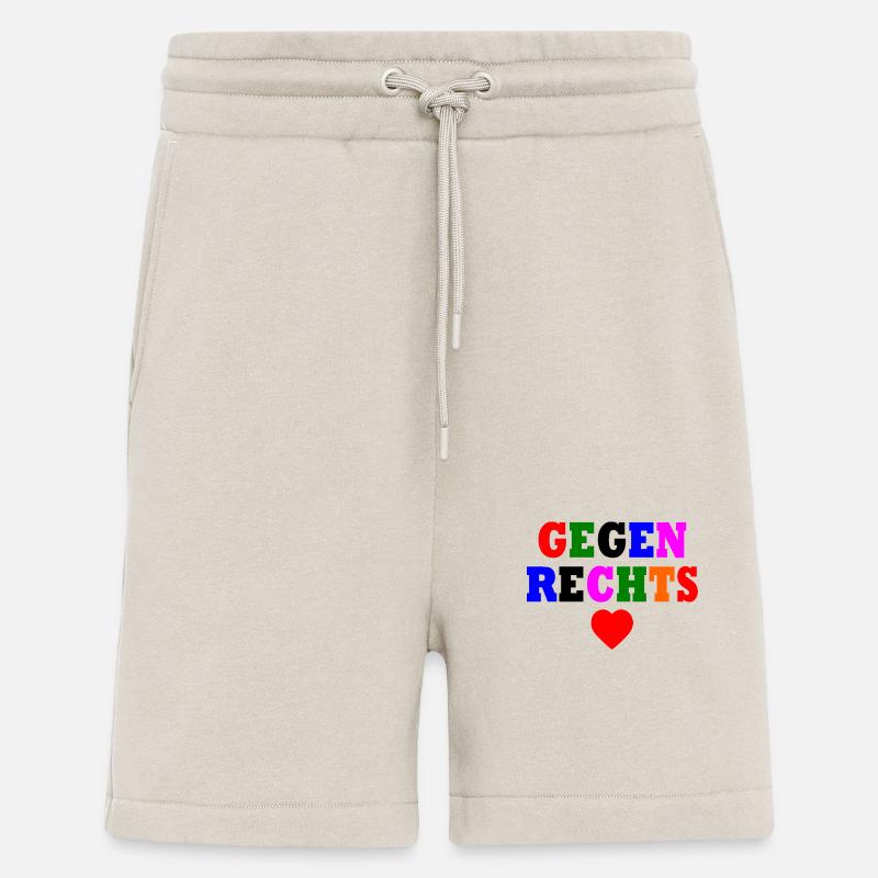 Gegen rechts - Shorts - made by SPREAD - WARM CLAY