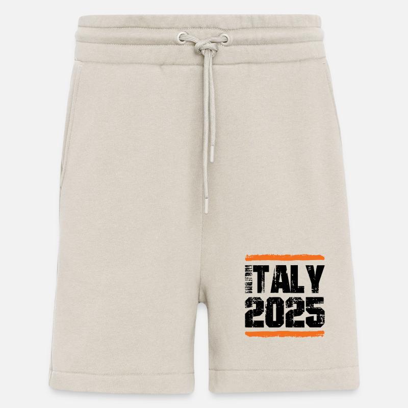 L’équipe d’Italie 2025 - Short bio décontracté fabriqué en UE - WARM CLAY
