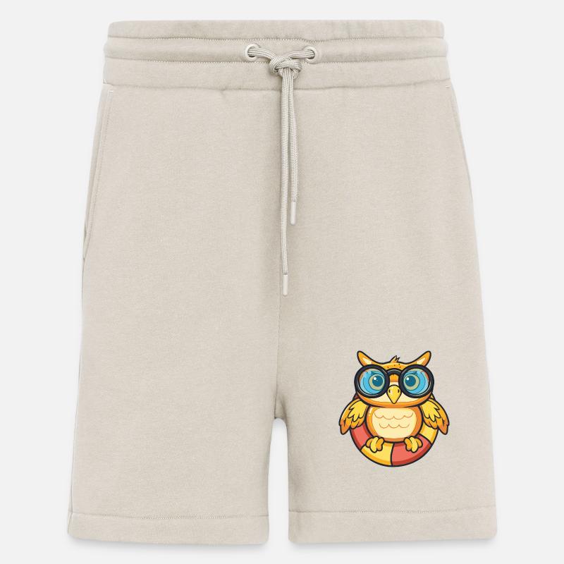 Eule Comic Cool - Shorts - made by SPREAD - WARM CLAY