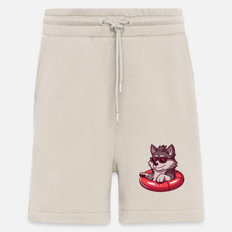 Wolf Comic Cool - Shorts - made by SPREAD - WARM CLAY