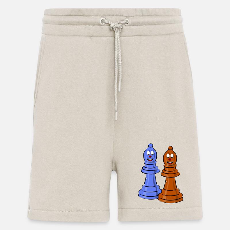 échecs - Short bio décontracté fabriqué en UE - WARM CLAY