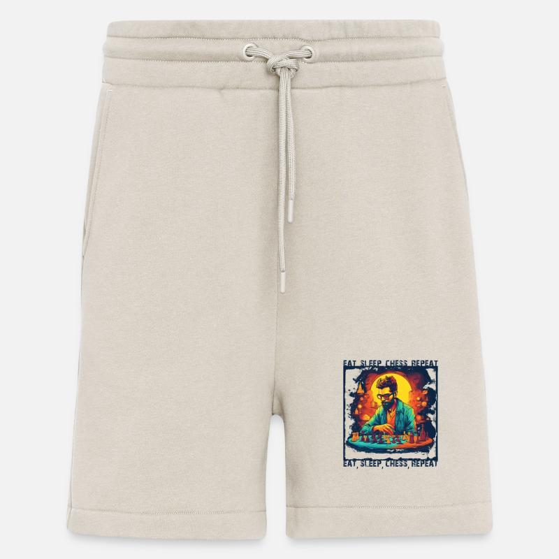 MANGER DORMIR ÉCHECS RÉPÉTER - Short bio décontracté fabriqué en UE - WARM CLAY