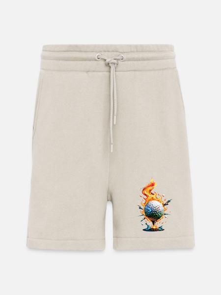 Glänzend weißer Golfball - Shorts - made by SPREAD - WARM CLAY