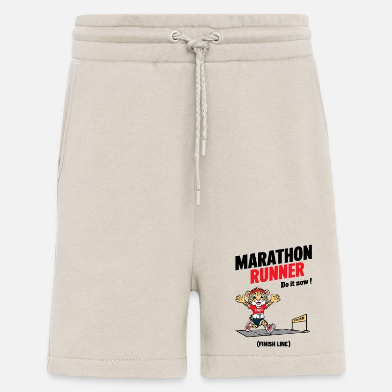 Leopard Marathon Läufer - Shorts - made by SPREAD - WARM CLAY