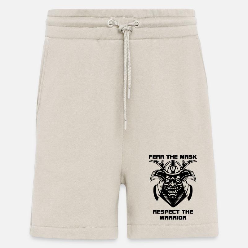 Menpo Mask – Respect the Warrior - Shorts - made by SPREAD - WARM CLAY