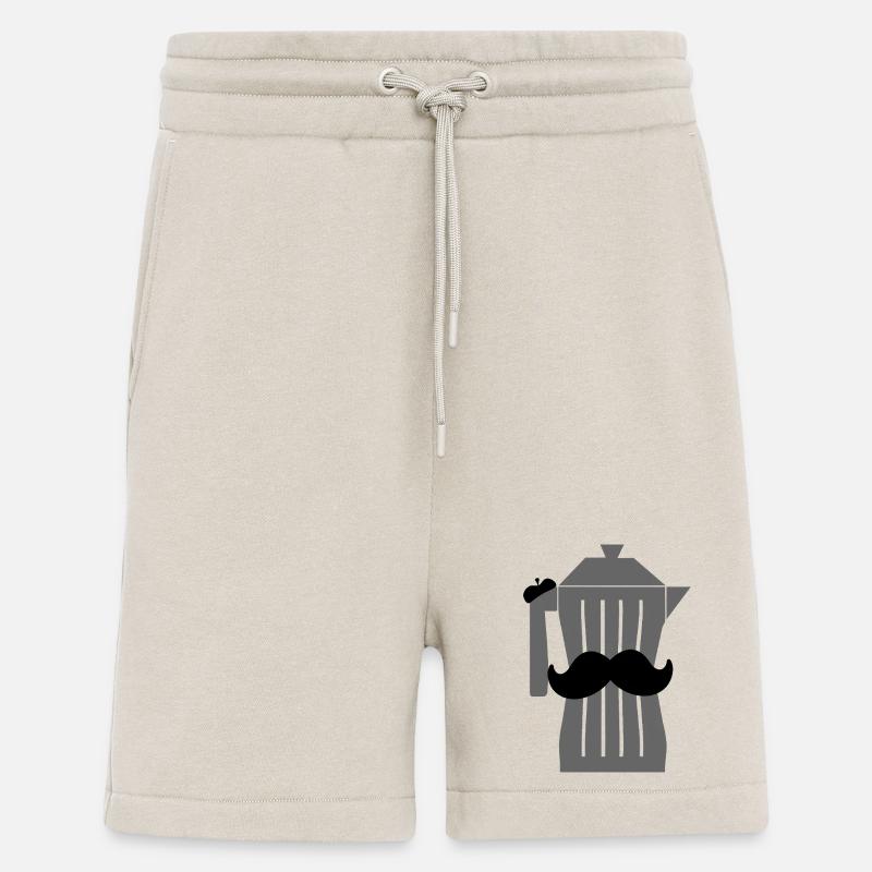 Moustache Espresso Schwarzer Kaffee - Shorts - made by SPREAD - WARM CLAY