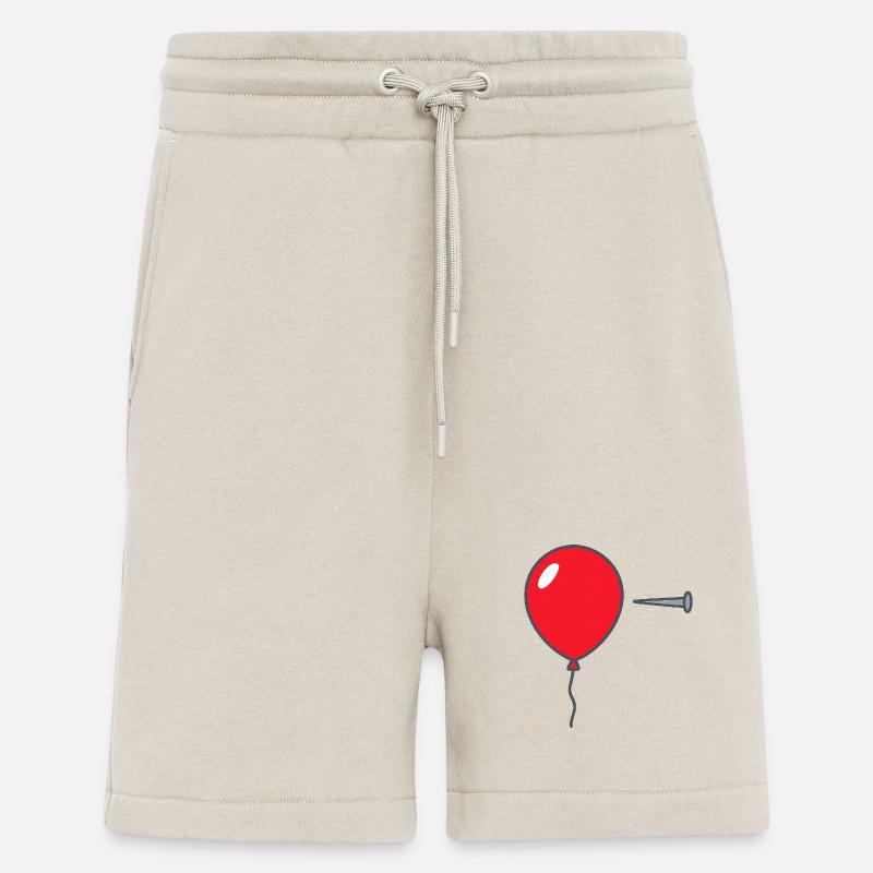 • « Éclatez le ballon – Conception graphique audacieuse - Short bio décontracté fabriqué en UE - WARM CLAY