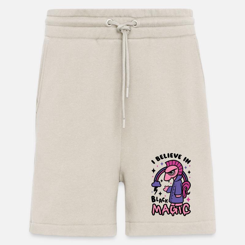 Grumpy Dark Pony Believes in Black Magic - Shorts - made by SPREAD - WARM CLAY