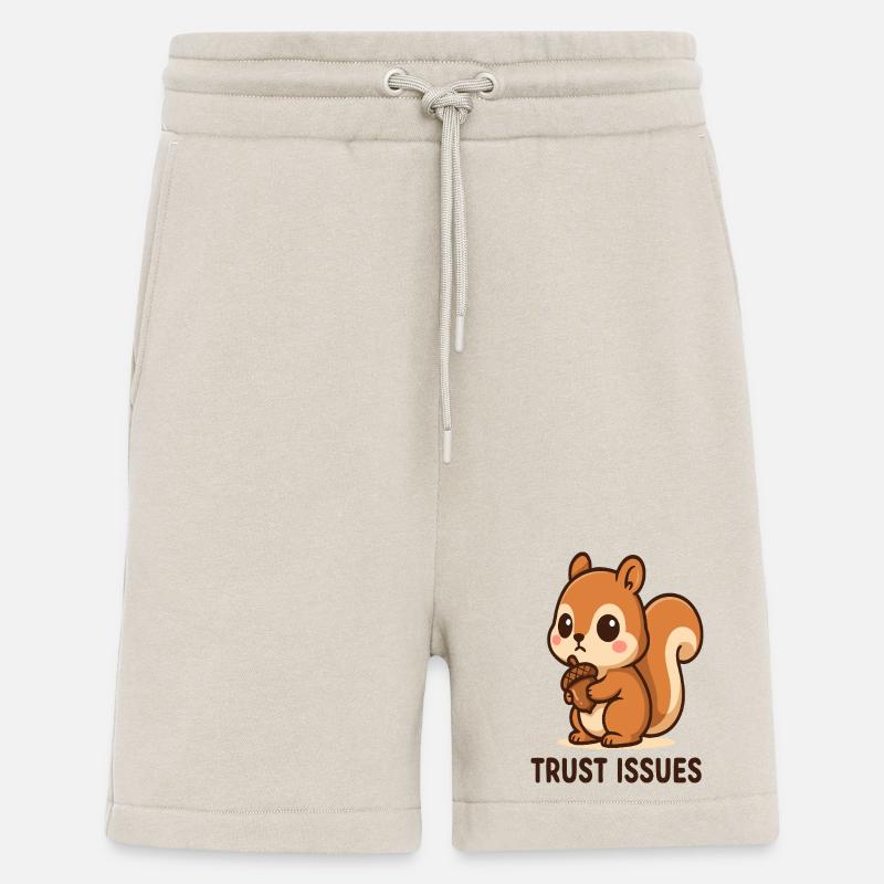 Eichhörnchen mit Trust Issues - Shorts - made by SPREAD - WARM CLAY
