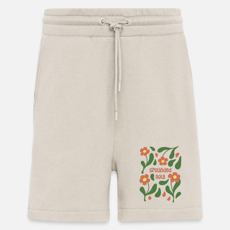 Geerdete Seele Blumenmuster - Shorts - made by SPREAD - WARM CLAY