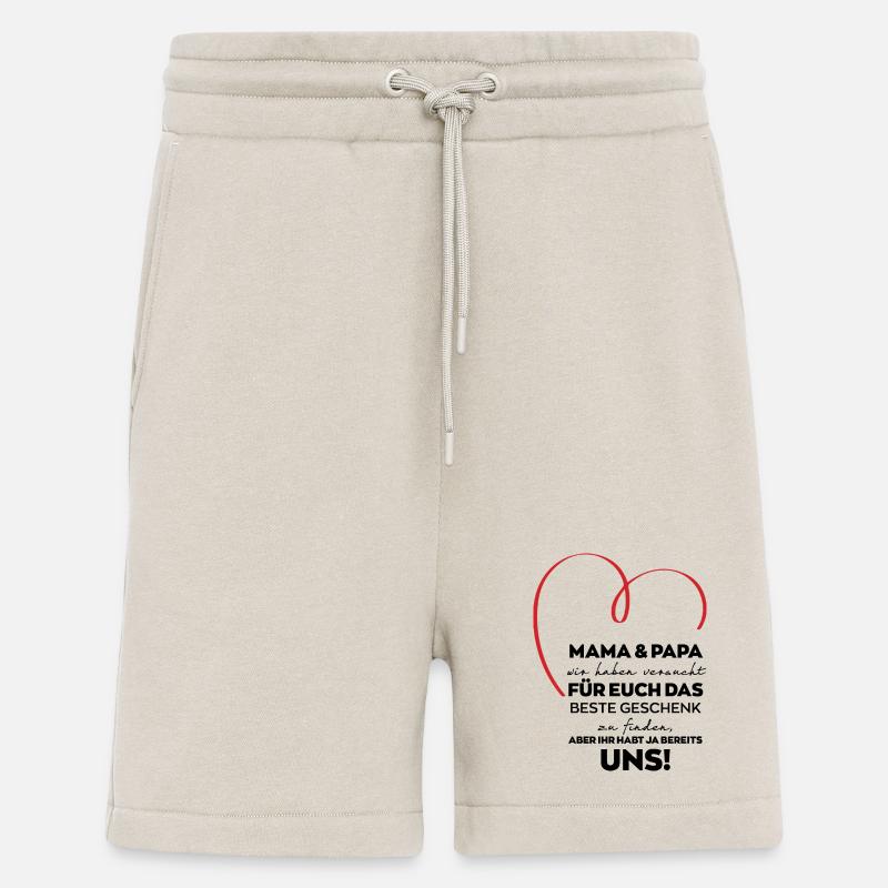 Mama Papa Eltern lustiges Geschenk - Shorts - made by SPREAD - WARM CLAY