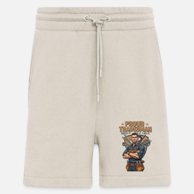 Stolzer Handwerker Motiv Handwerks Beruf - Shorts - made by SPREAD - WARM CLAY