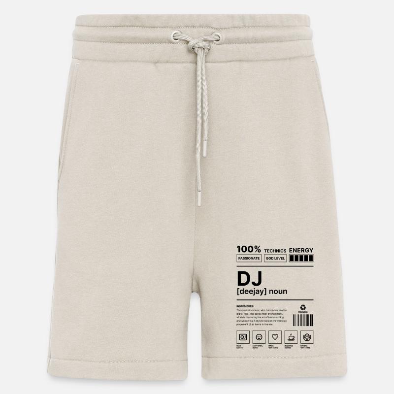 Deejay Vibes Black - Shorts - made by SPREAD - WARM CLAY
