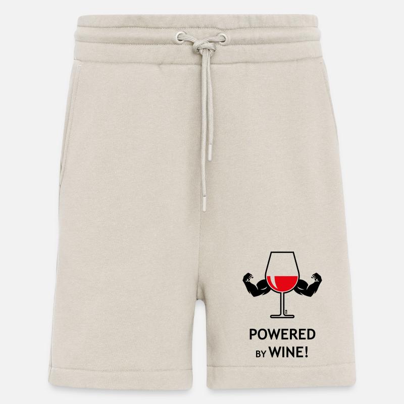 Powered By Wine! - Shorts - made by SPREAD - WARM CLAY