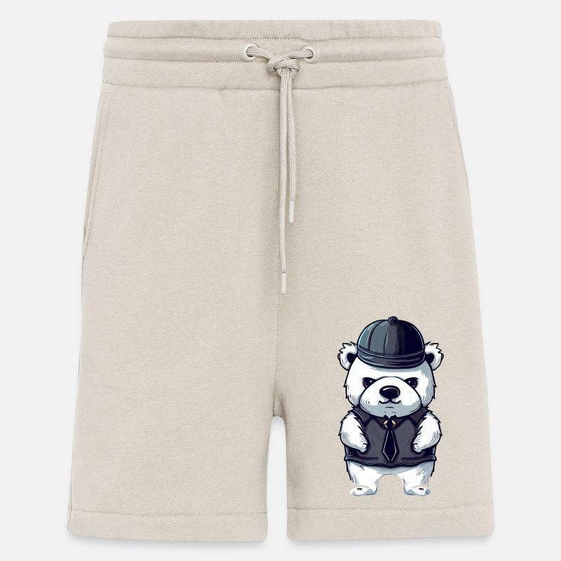 Cooler Gangster Eisbär - Shorts - made by SPREAD - WARM CLAY