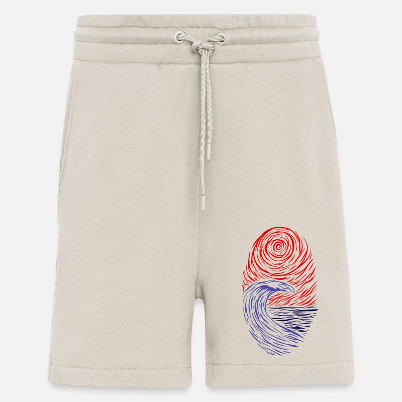 Vagues dynamiques - Short bio décontracté fabriqué en UE - WARM CLAY