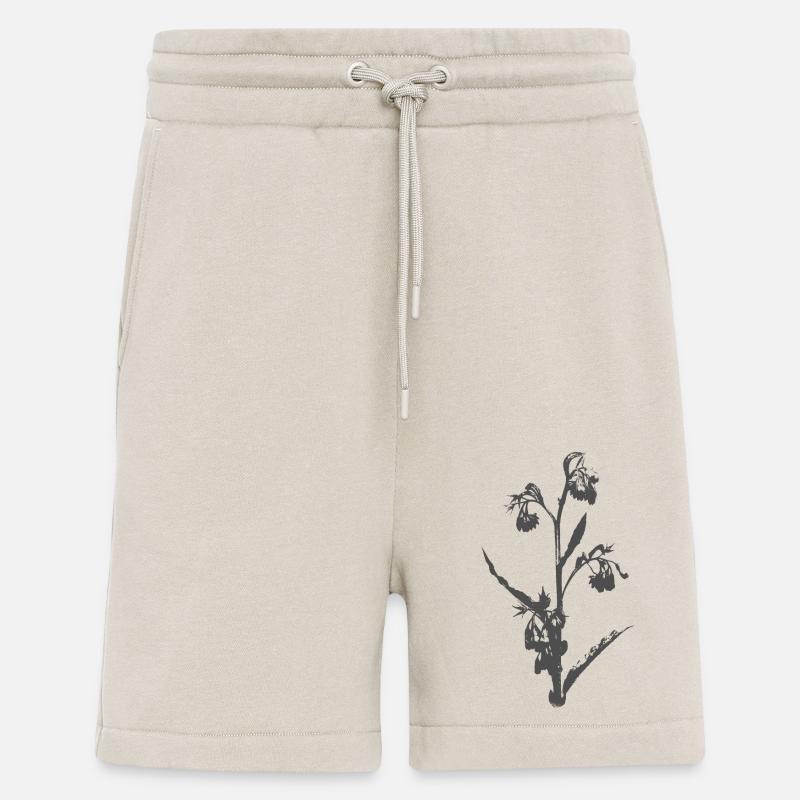 Fleur - Papier découpé - Silhouette DECO - Short bio décontracté fabriqué en UE - WARM CLAY