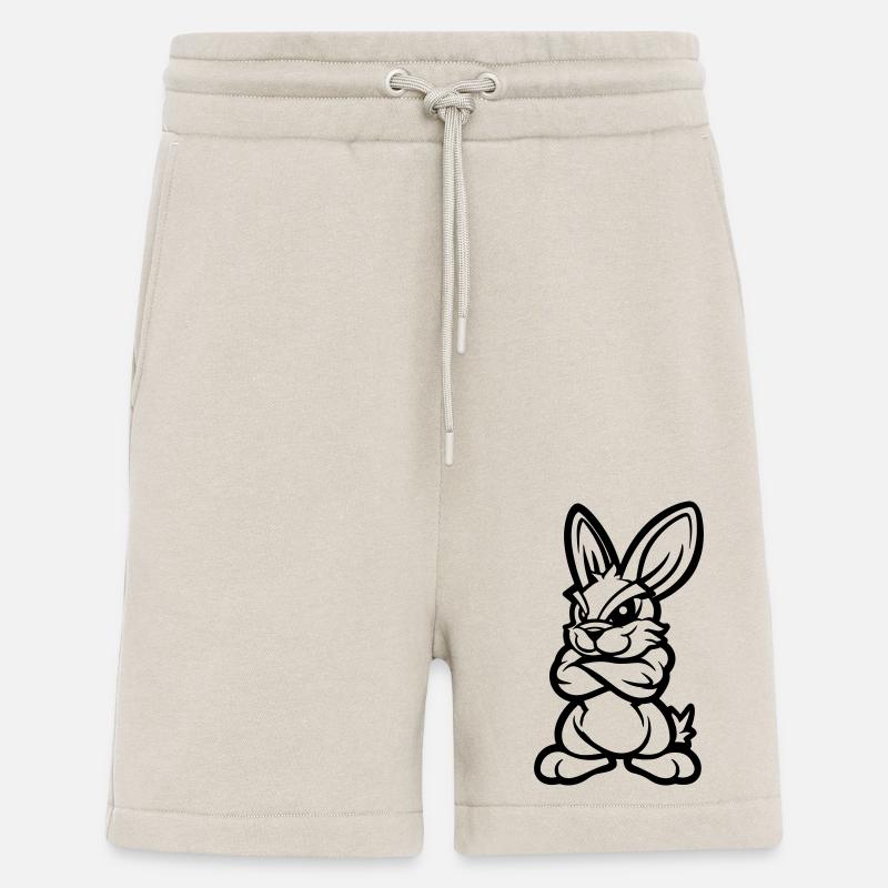 Bande dessinée Hase Rabbit - Short bio décontracté fabriqué en UE - WARM CLAY
