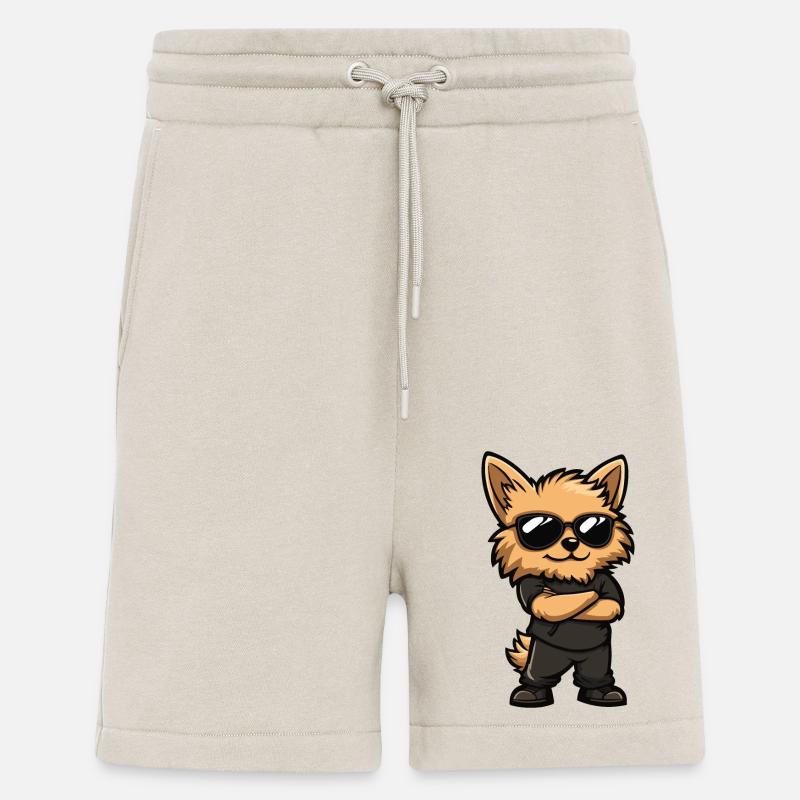 Zwergspitz Hund Comic - Shorts - made by SPREAD - WARM CLAY