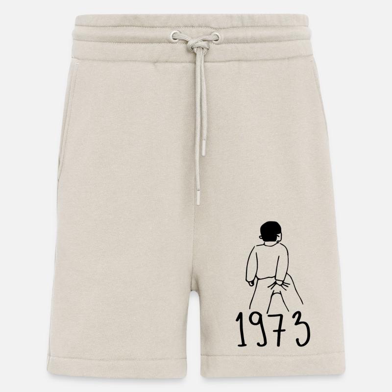 1973 Anniversaire 1973 - Short bio décontracté fabriqué en UE - WARM CLAY