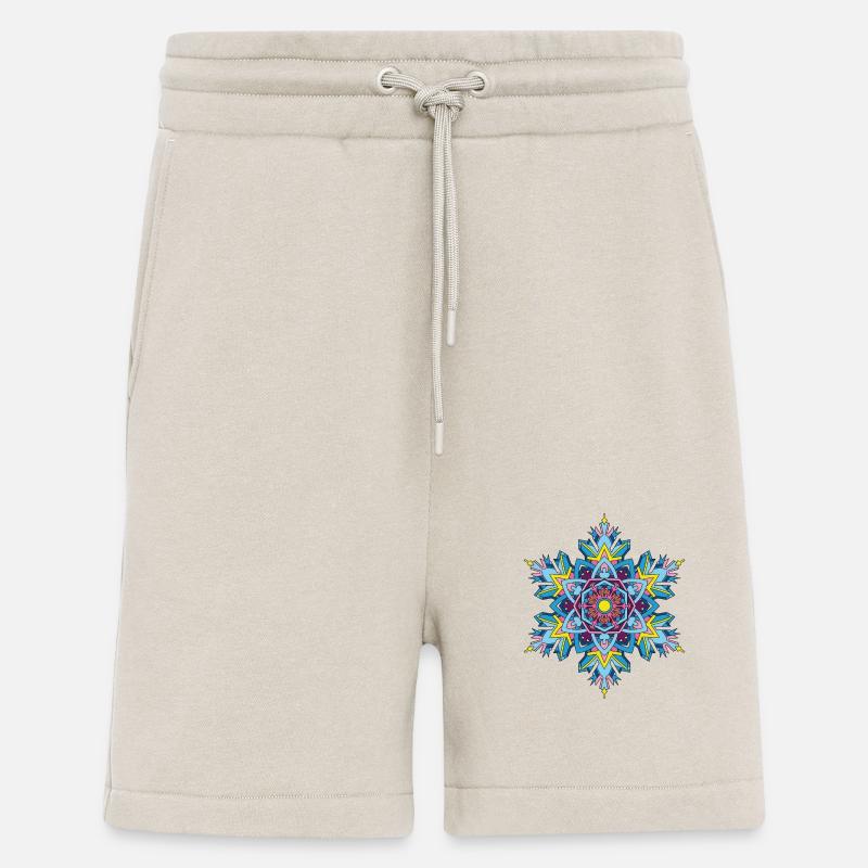 Schneeflocken Mandala - Shorts - made by SPREAD - WARM CLAY
