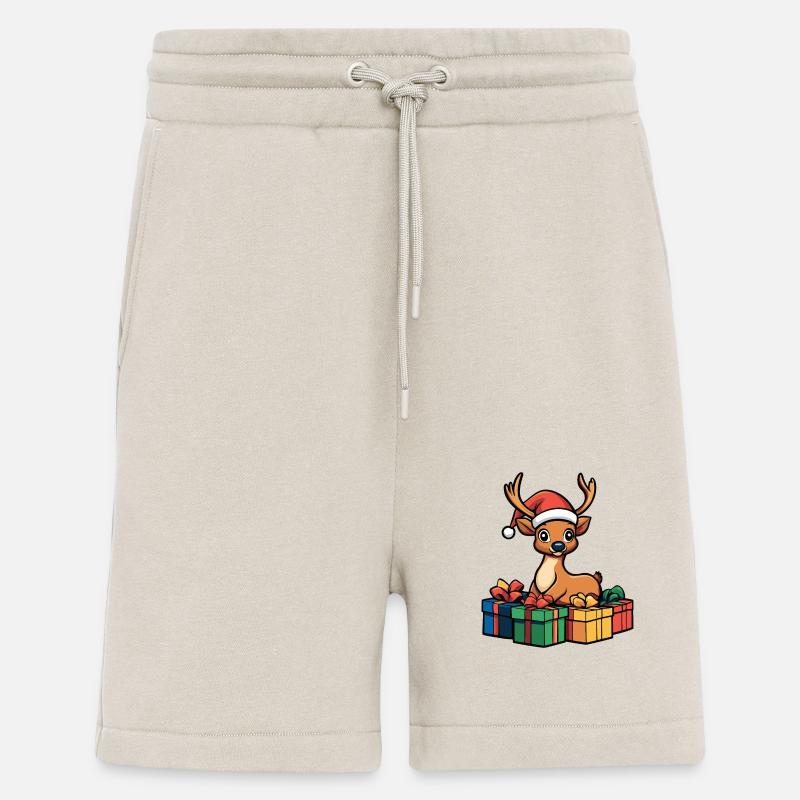 Hirsch Weihnachten Comic Geschenke - Shorts - made by SPREAD - WARM CLAY
