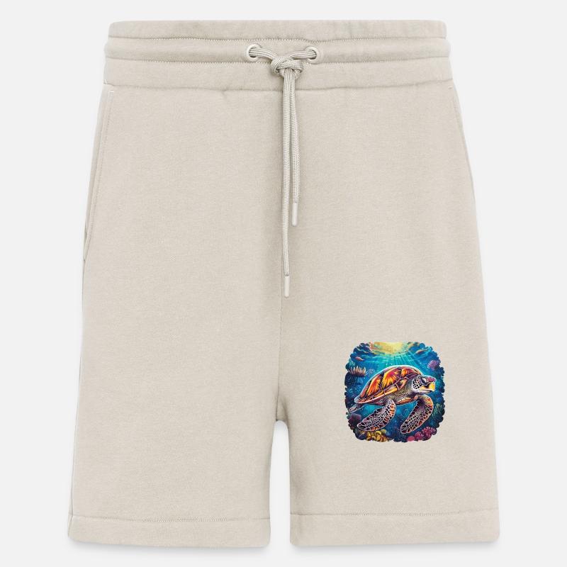 Harmonious Underwater Sonata - Shorts - made by SPREAD - WARM CLAY