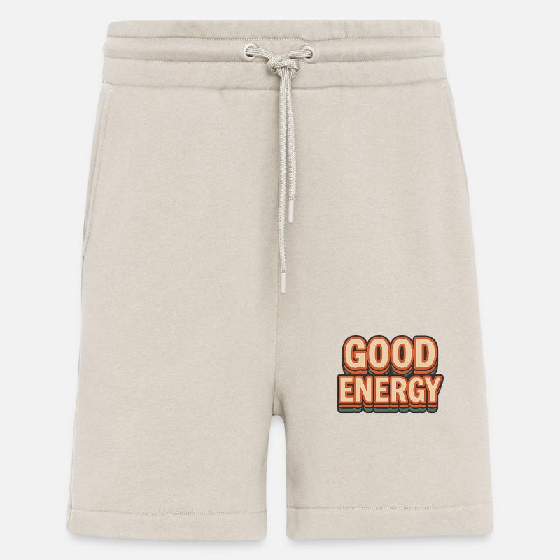 GOOD ENERGY – Retro Style Statement - Shorts - made by SPREAD - WARM CLAY