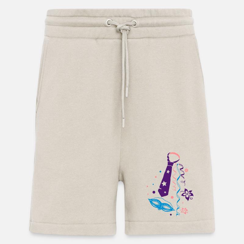 Carnaval, cravate, carnaval - Short bio décontracté fabriqué en UE - WARM CLAY