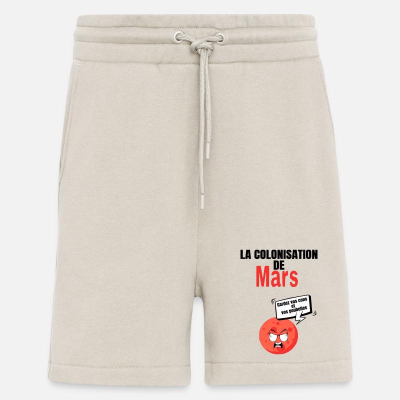 La colonisation de mars - Short bio décontracté fabriqué en UE - WARM CLAY