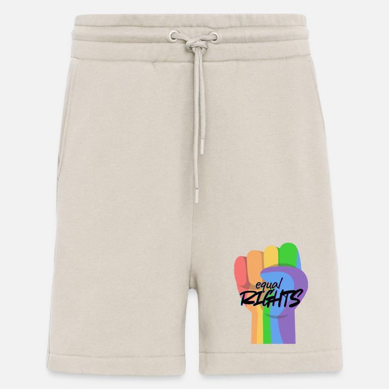 Regenbogenfaust Gleichberechtigung - Shorts - made by SPREAD - WARM CLAY