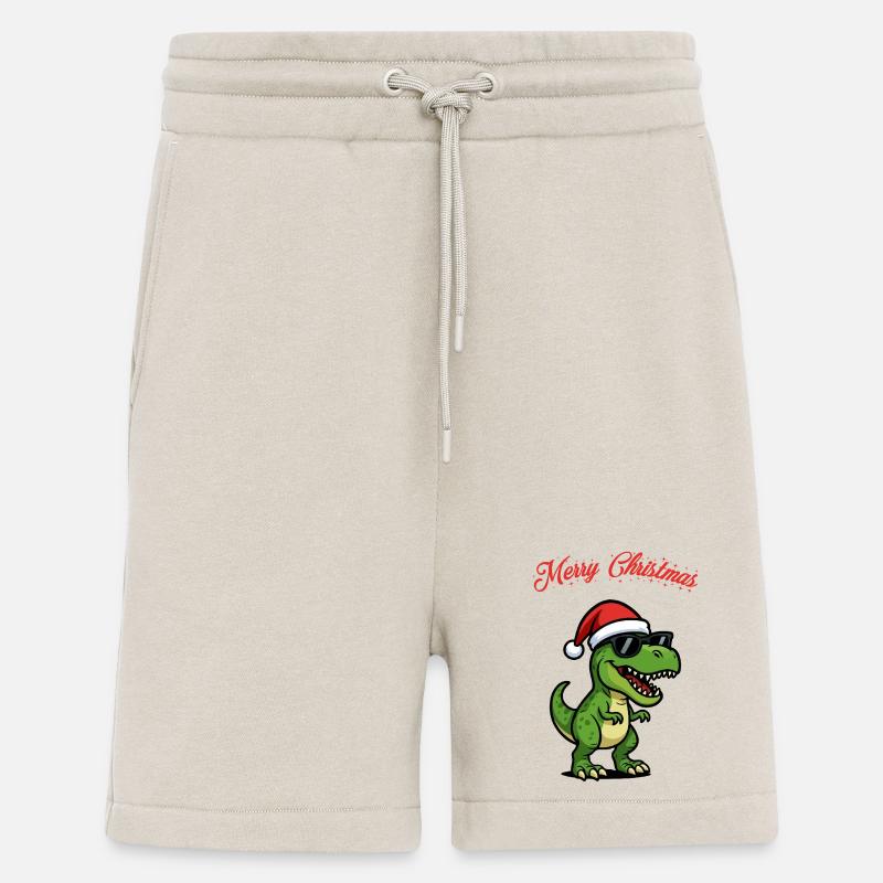 Weihnachtsdino mit Sonnenbrille - Shorts - made by SPREAD - WARM CLAY