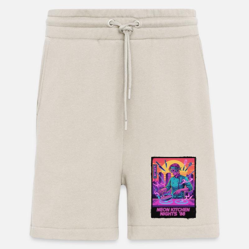 Retro Wave Kitchen - Shorts - made by SPREAD - WARM CLAY