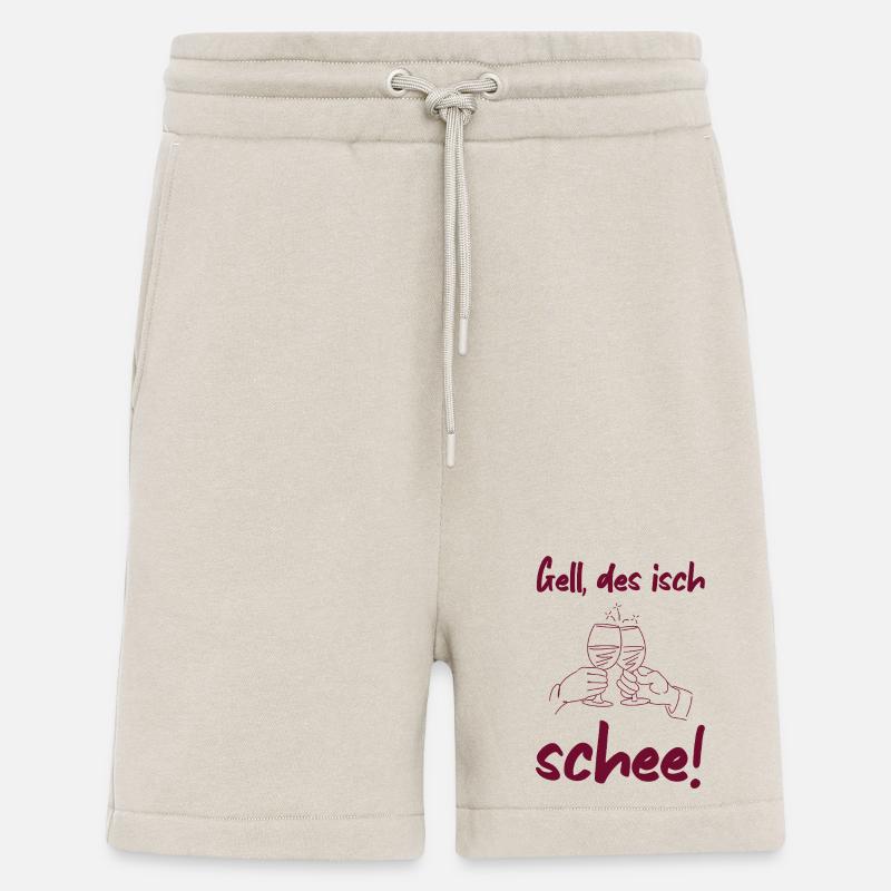 Schee - proverbe bade vin d’amitié - Short bio décontracté fabriqué en UE - WARM CLAY