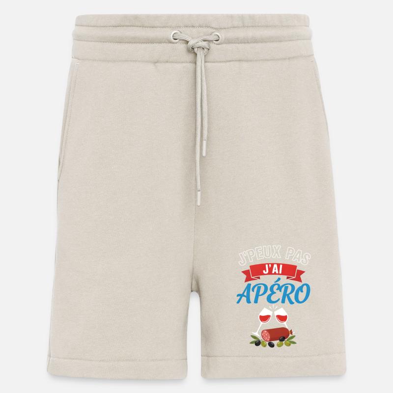 I have aperitif, toast and tapas - Shorts - made by SPREAD - WARM CLAY