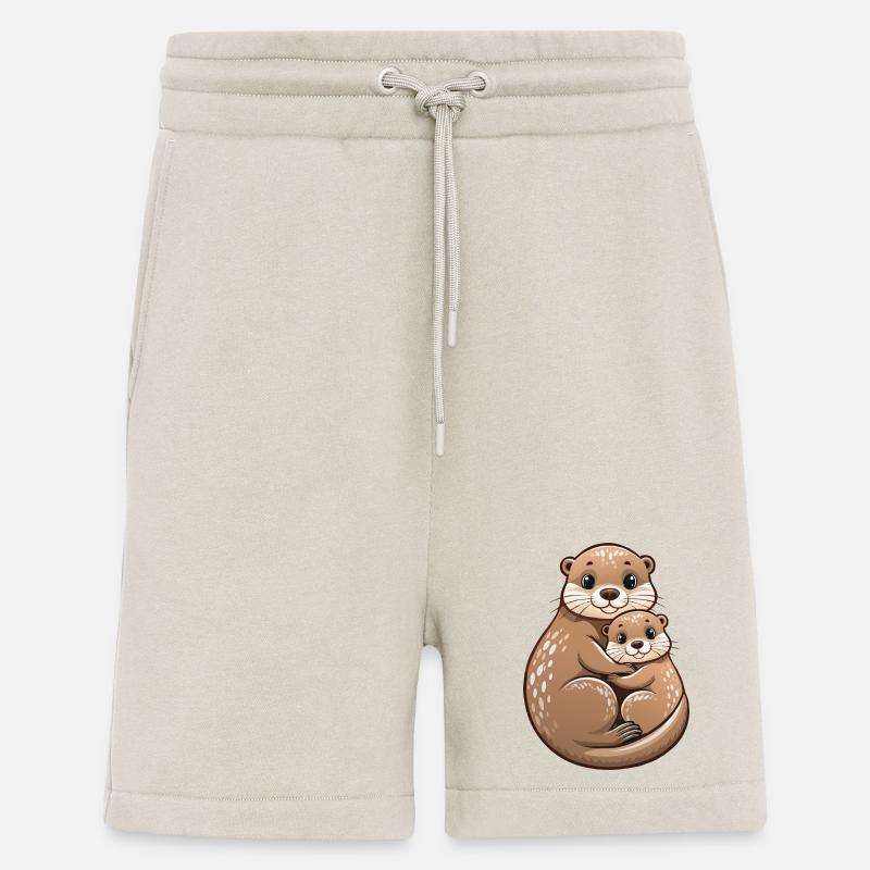 Mutterotter mit Jungtier - Shorts - made by SPREAD - WARM CLAY