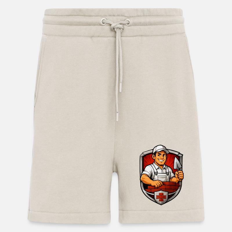 Artisan-blason Franc-maçon - Short bio décontracté fabriqué en UE - WARM CLAY