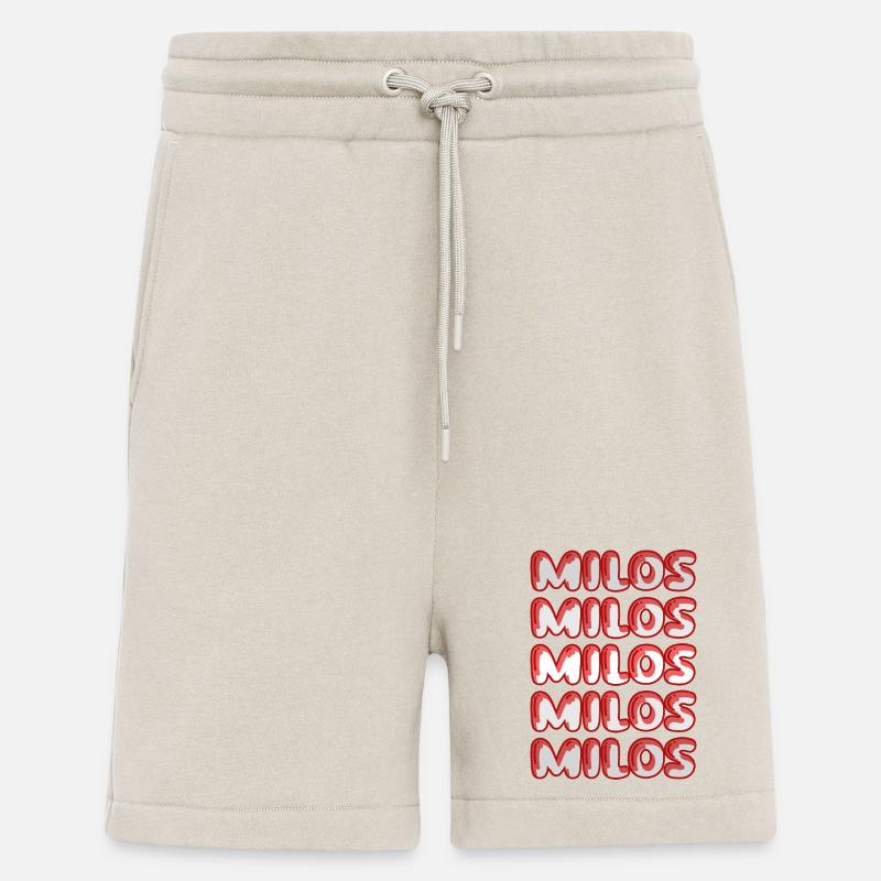 Cadeau pour Milos - Short bio décontracté fabriqué en UE - WARM CLAY