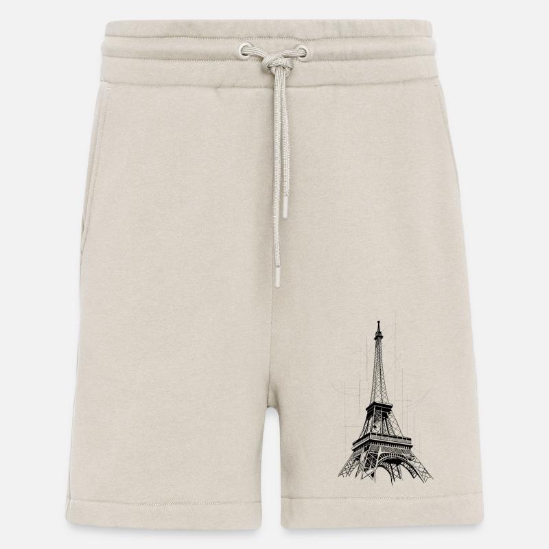 Paris Eiffel Tower - Shorts - made by SPREAD - WARM CLAY