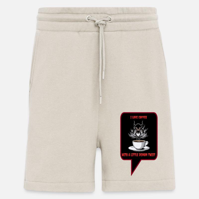Dämonischer Twist im Kaffee - Shorts - made by SPREAD - WARM CLAY