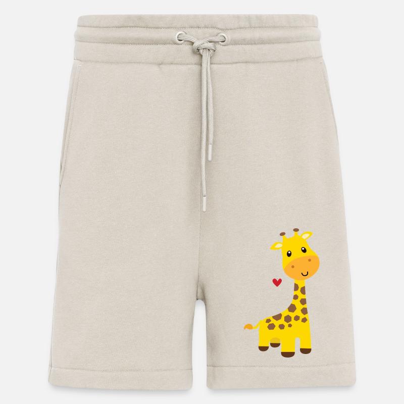 Girafe - Short bio décontracté fabriqué en UE - WARM CLAY