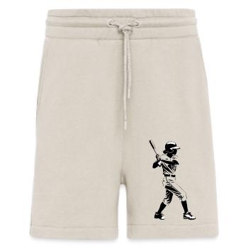 Baseball Girl - Autocollant de sport - Short bio décontracté fabriqué en UE - WARM CLAY - Devant