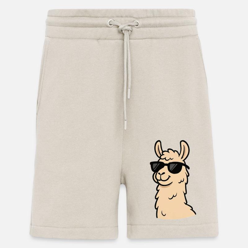 Llama Cool Comic - Shorts - made by SPREAD - WARM CLAY