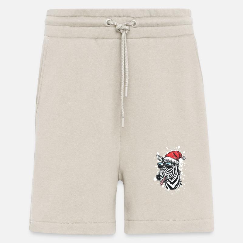 Zebra Christmas Funny - Shorts - made by SPREAD - WARM CLAY