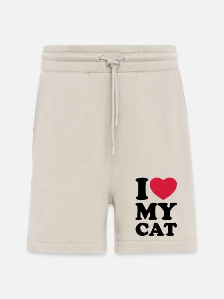 I love my cat - Shorts - made by SPREAD - WARM CLAY