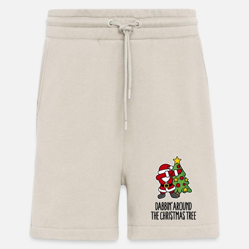 Dabbin' around the Christmas tree - Text - Shorts - made by SPREAD - WARM CLAY