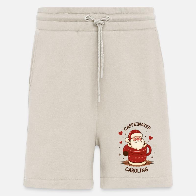 Süßer Kaffeetrinkender Weihnachtsmann - Shorts - made by SPREAD - WARM CLAY