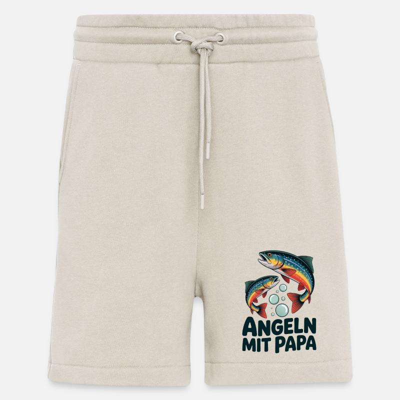 Pêcher avec papa - Short bio décontracté fabriqué en UE - WARM CLAY