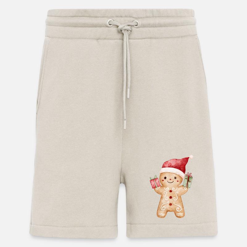 Lebkuchenmann mit Geschenken - Shorts - made by SPREAD - WARM CLAY